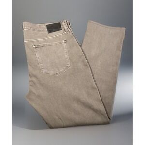 Paige Federal Jeans Men 38x32 Straight Leg Whiskered Denim Stretch USA Made-NWOT